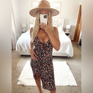 Floral spaghetti strap dress